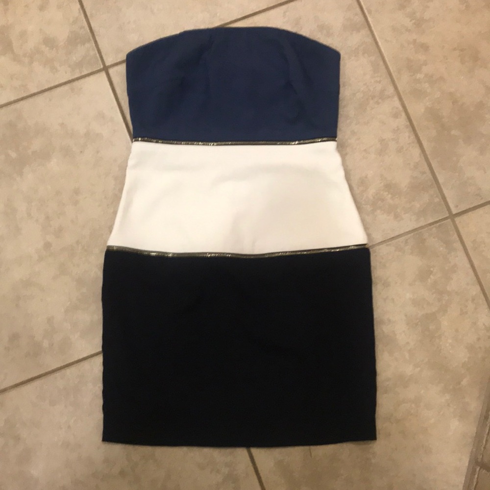 Lia Kes New York color block mini dress